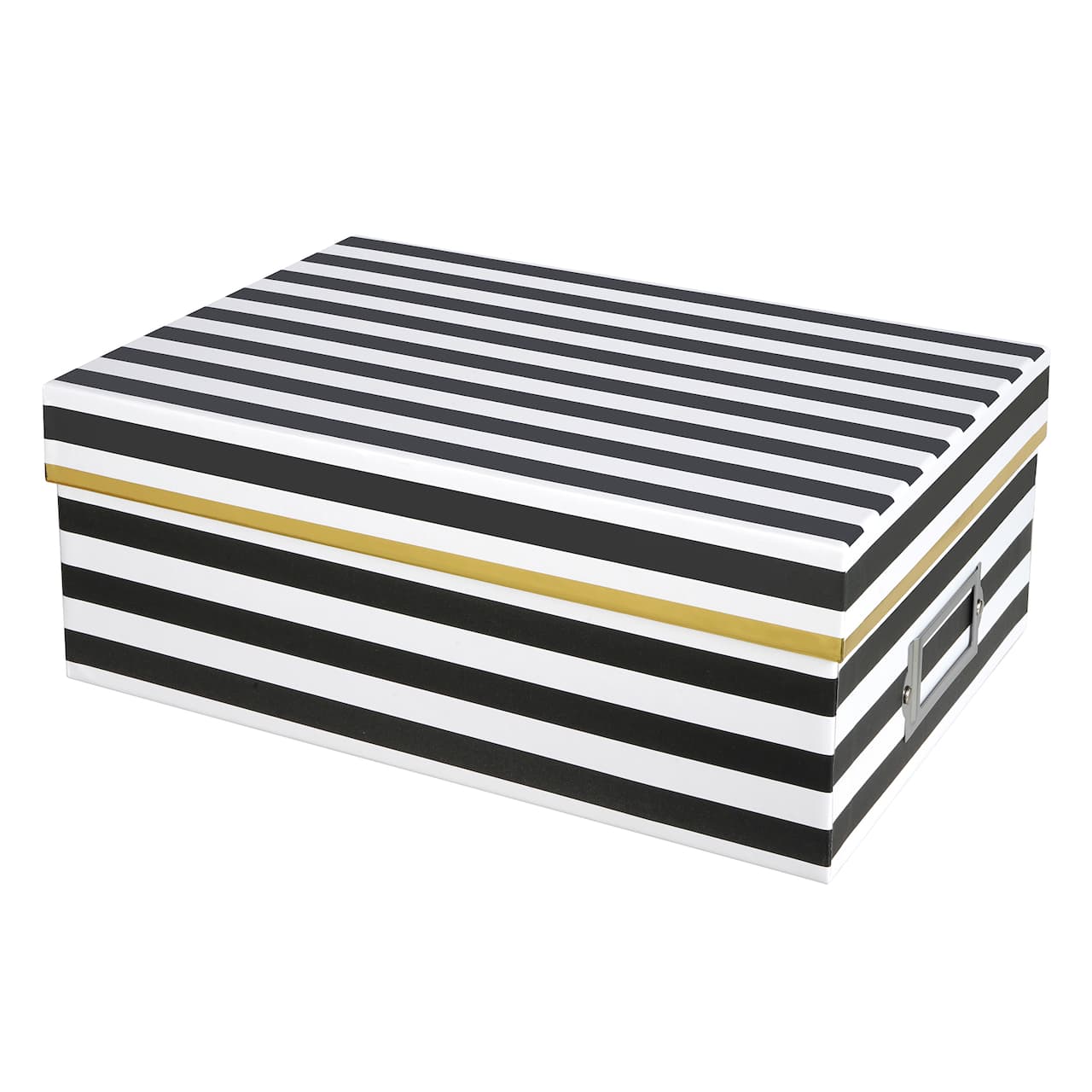 Black & White Stripe Photo Box by Simply Tidy™